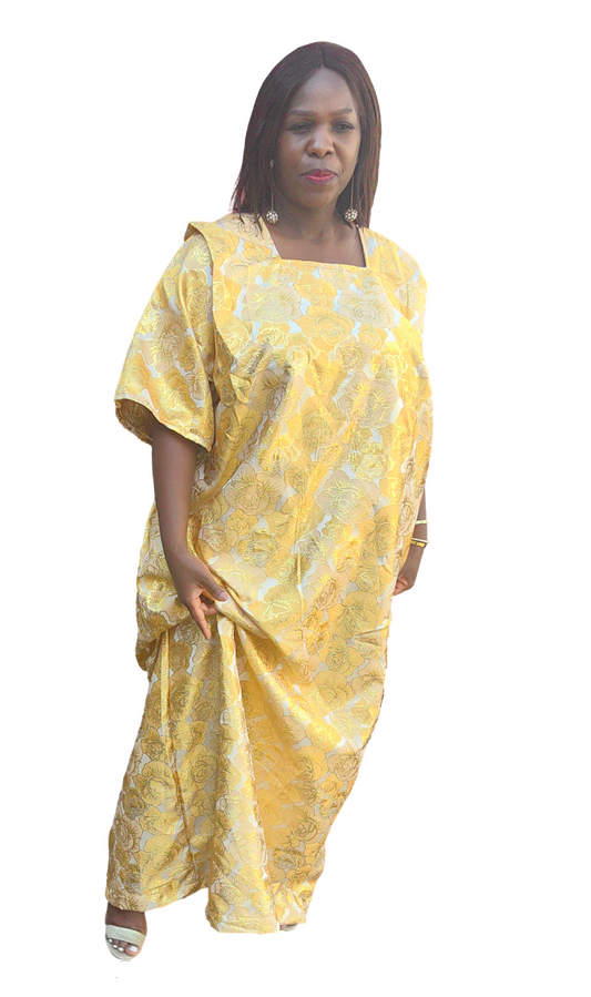 The Queen Mother Boubou - Yellow Floral