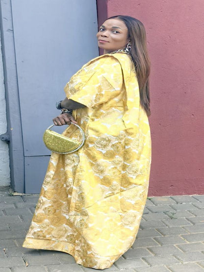 The Queen Mother Boubou - Yellow Floral