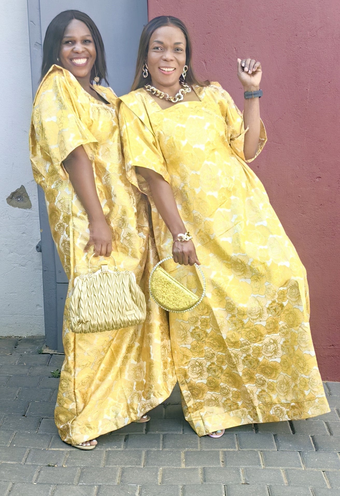 The Queen Mother Boubou - Yellow Floral