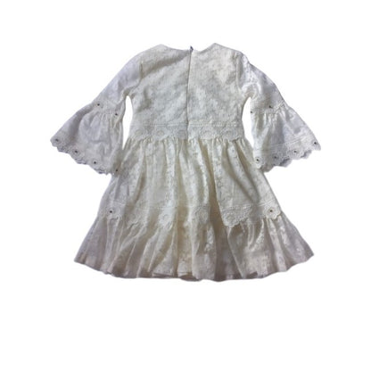 Elbise Girls Lacey Party Dress with Neckpiece