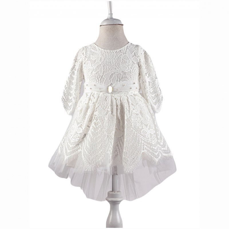 Elize Girls Lacey High/Low Party Dress
