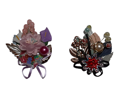 Floral Brooches (Set of 2)