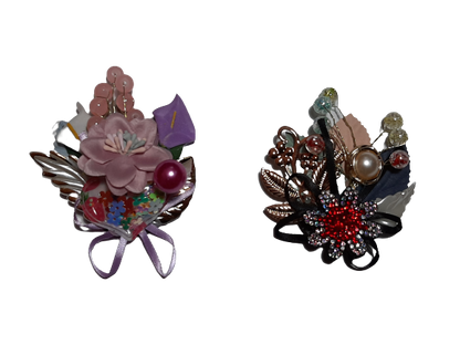 Floral Brooches (Set of 2)