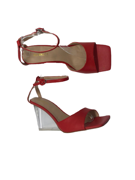 Allure Clear Heels - Red