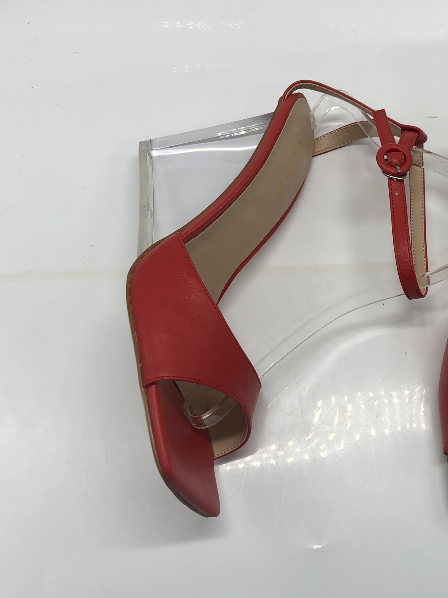 Allure Clear Heels - Red