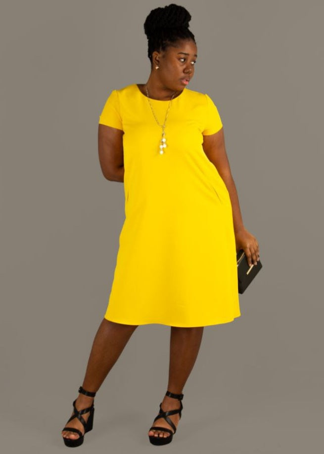 Clara Dress - Yellow