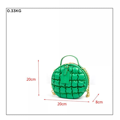 Toktok Small Round Bag Portable Crossbody Bag Wild Shoulder Bag