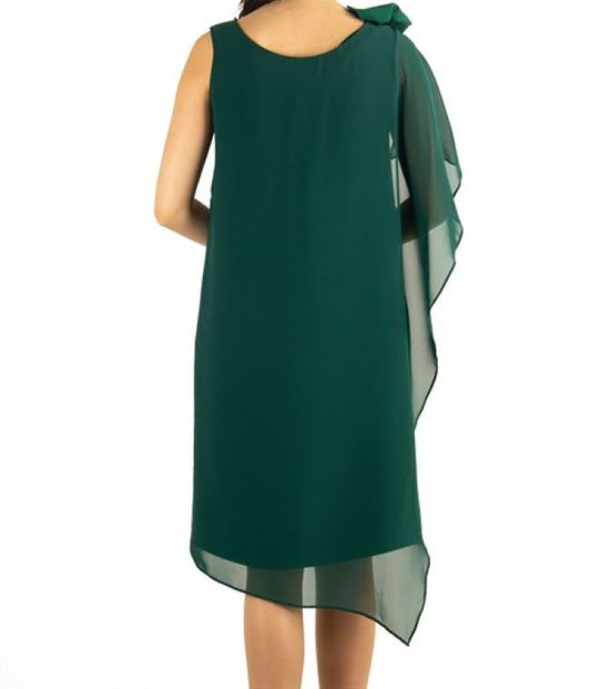 Tulle Cape Dress - Light Green